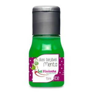 Tubo verde de óleo comestível.