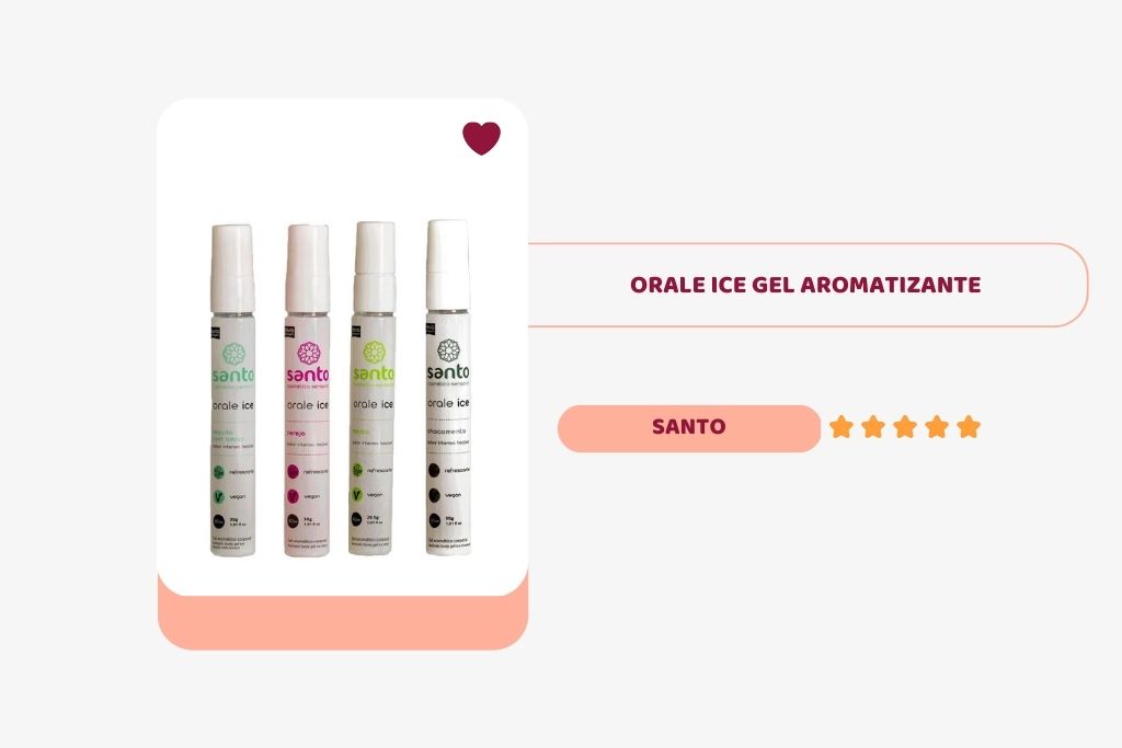 orale ice gel aromatizante santo