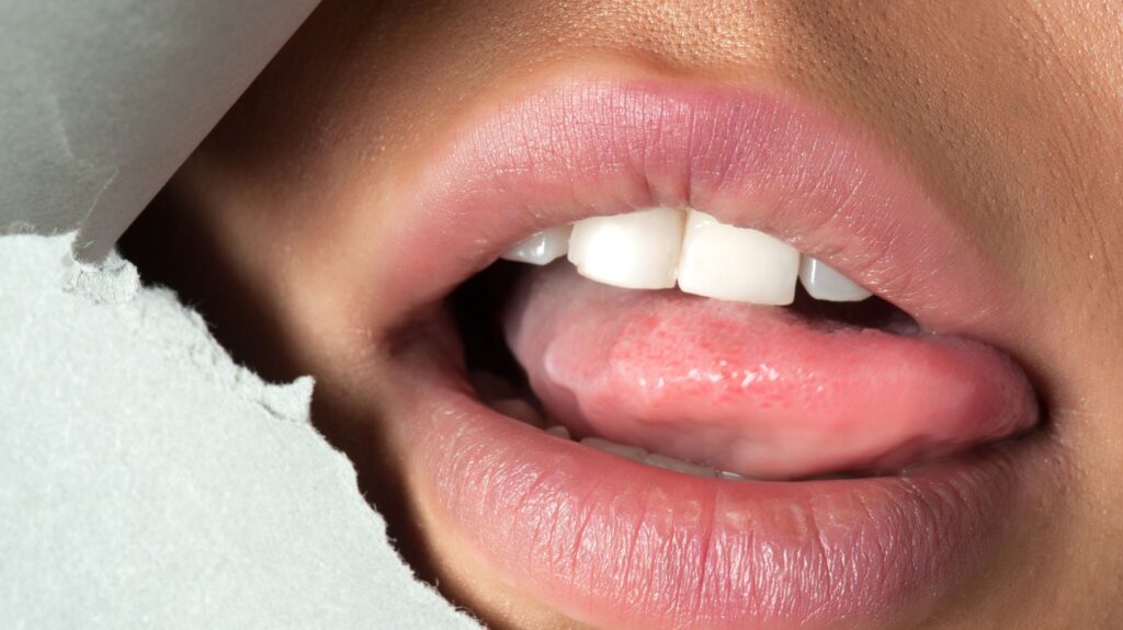 boca de mulher sexy para ilustrar um post sobre sexo oral