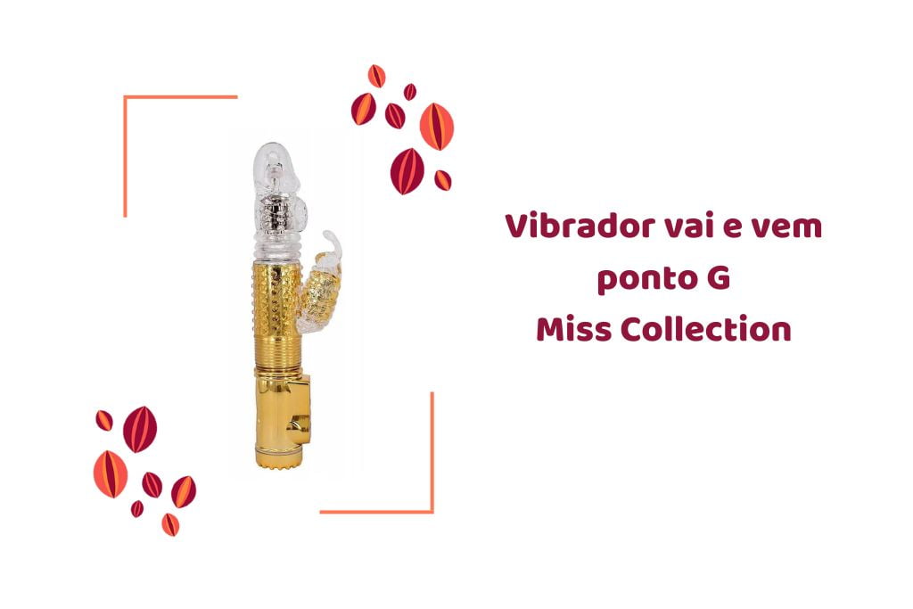 vibrador vai e vem ponto g miss collection