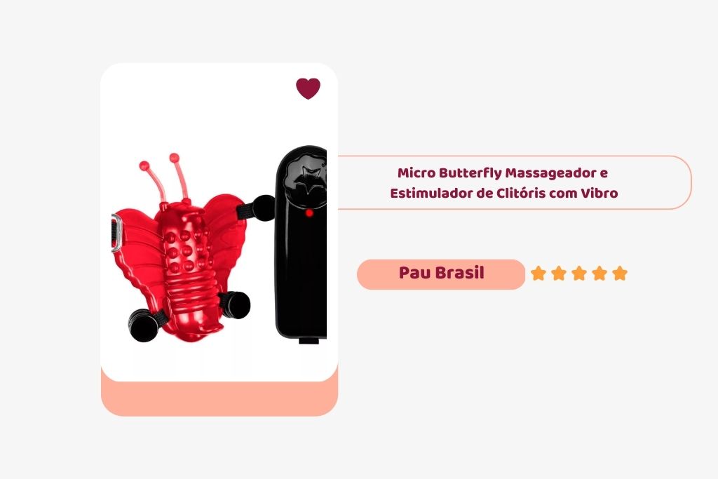 micro butterlfy massageador e estimulador de clitóris com vibro pau brasil