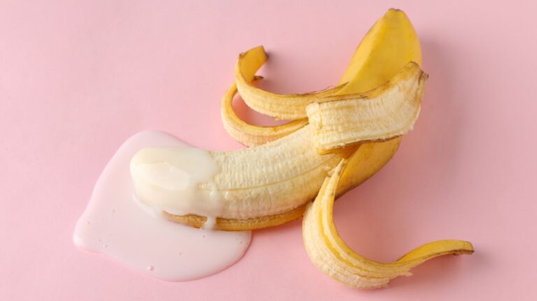 banana com leite condensado para ilustrar um post sobre ejaculação precoce