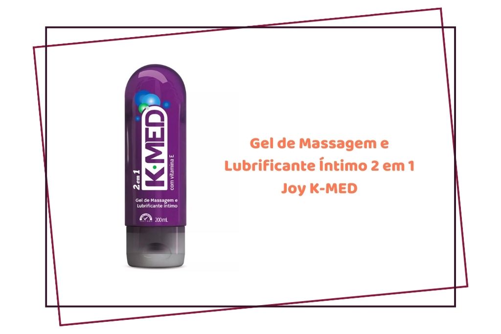 gel de massagem e lubrificante íntimo 2 em 1 joy k-med
