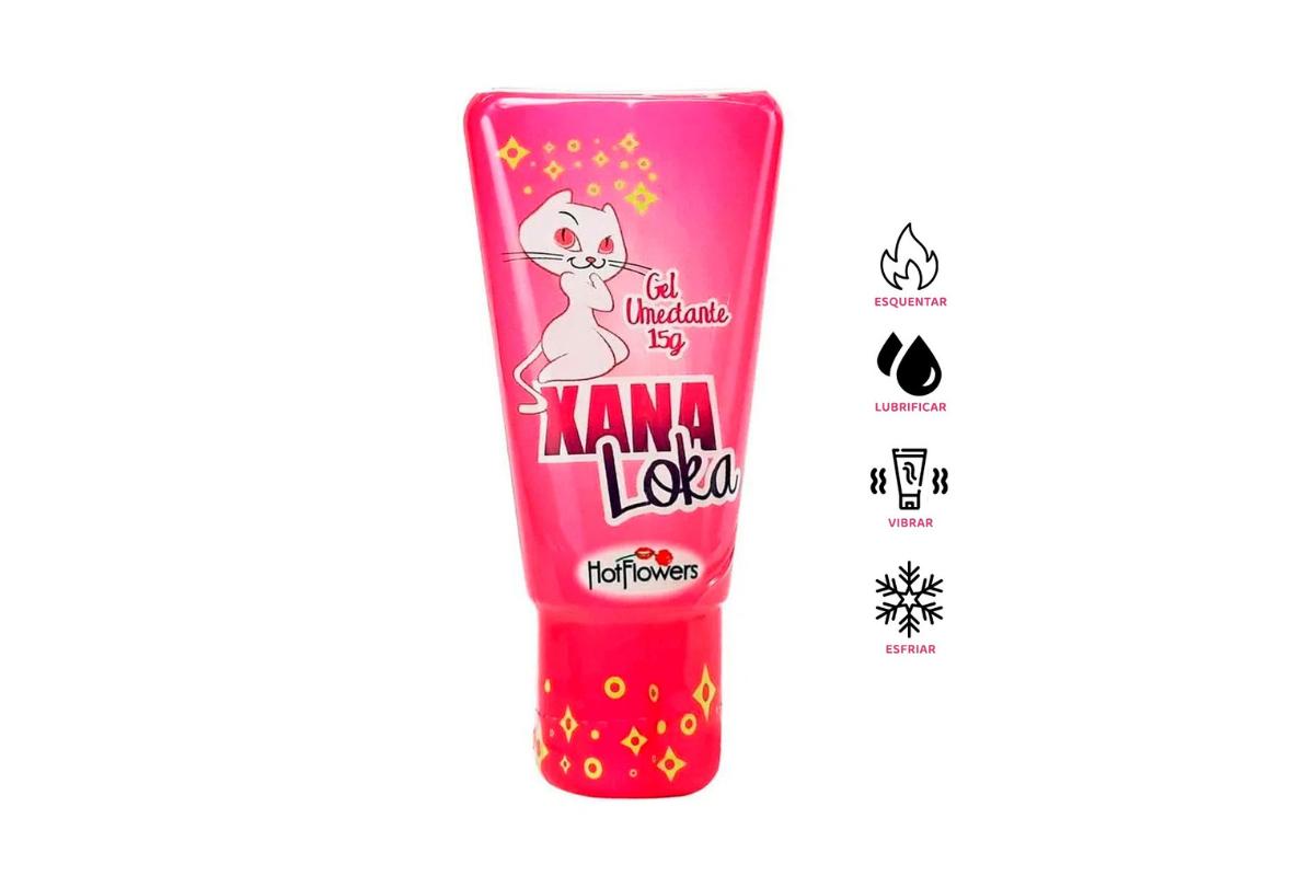 frasco do produto xana loka