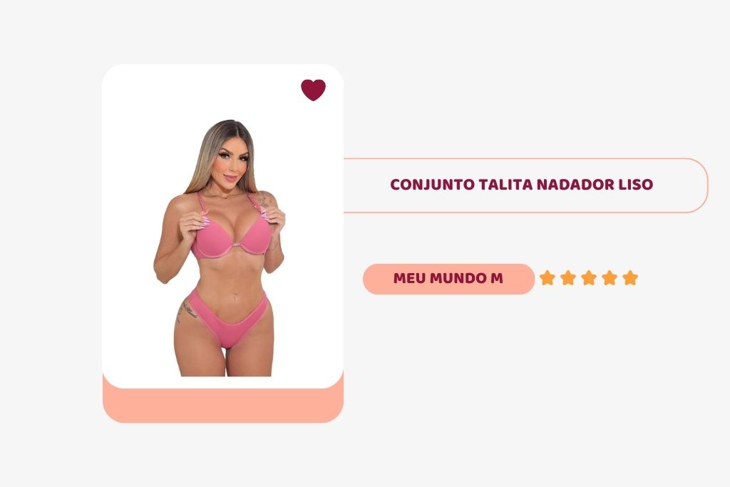 banner com imagem de uma mulher loira usando um conjunto de calcinha e sutiã rosa