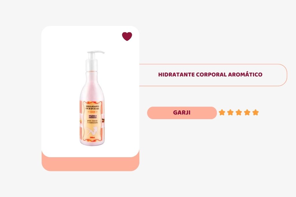 frasco do hidratante corporal aromático da garji
