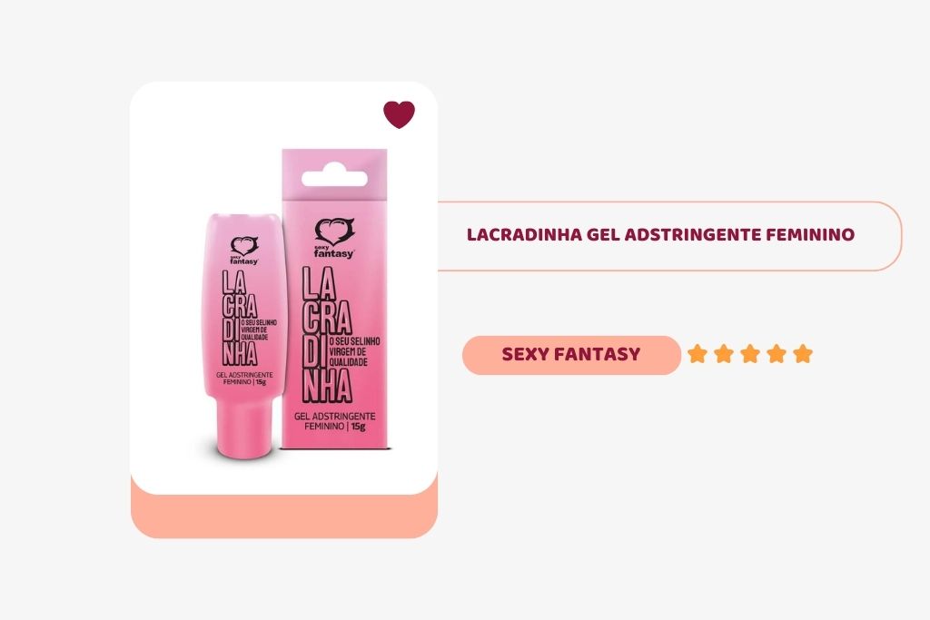 banner com imagem do produto gel adstringente feminino da marca sexy fantasy