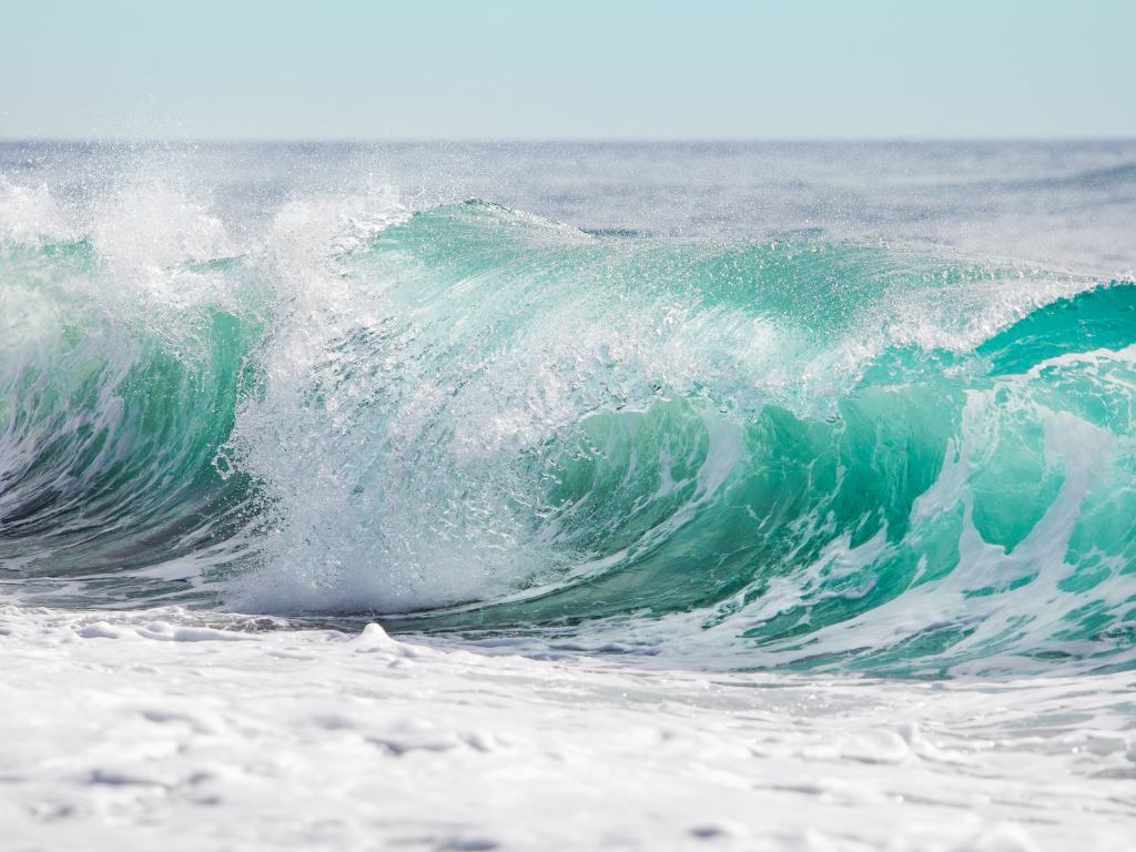 onda da mar quebrando