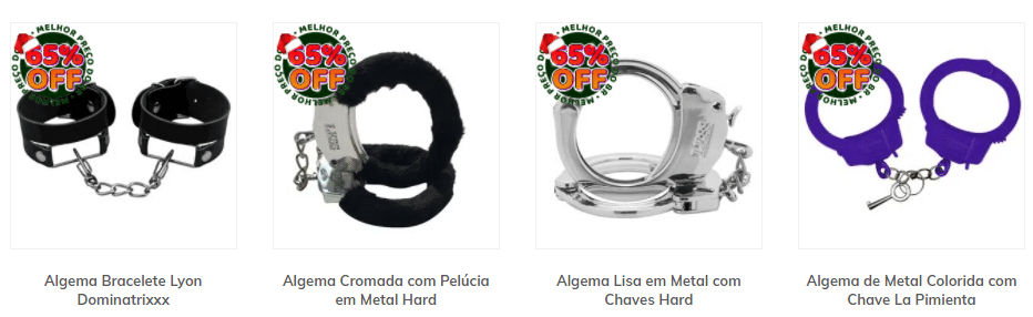 Algemas para sado e Guia de BDSM