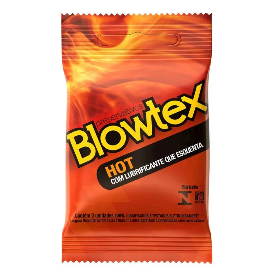 Preservativo Hot com Lubrificante que Esquenta
