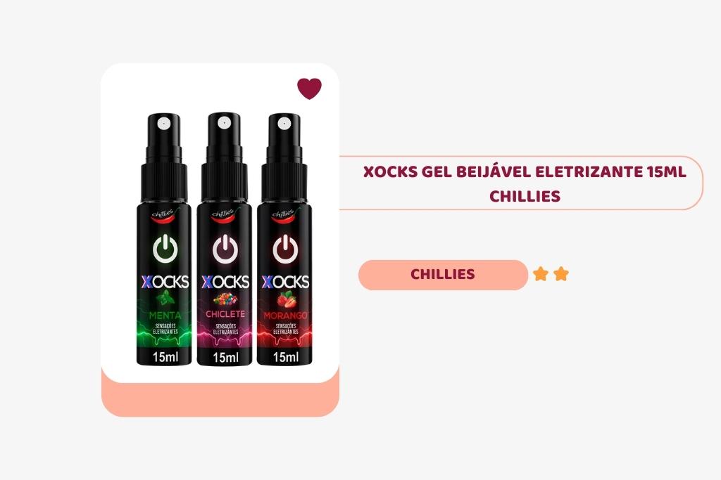 banner com imagem do gel beijável xocks