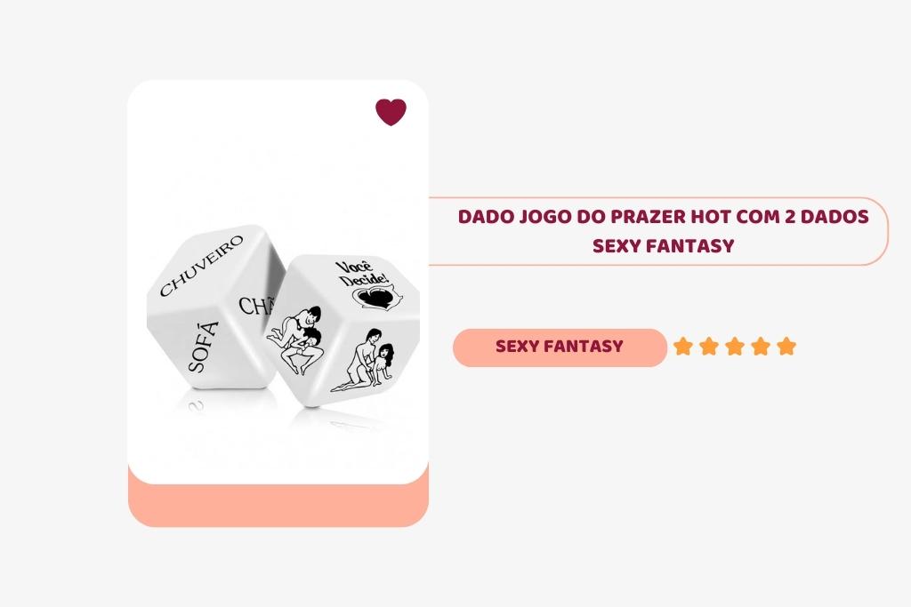 banner com imagem do dado jogo do prazer hot com local e posição da sexy fantasy