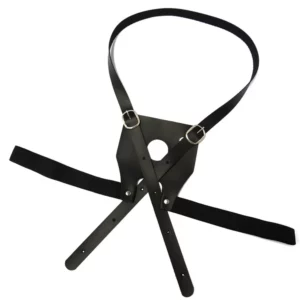 Cinto preto para bondage.