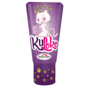 Tubo de gel lilás.