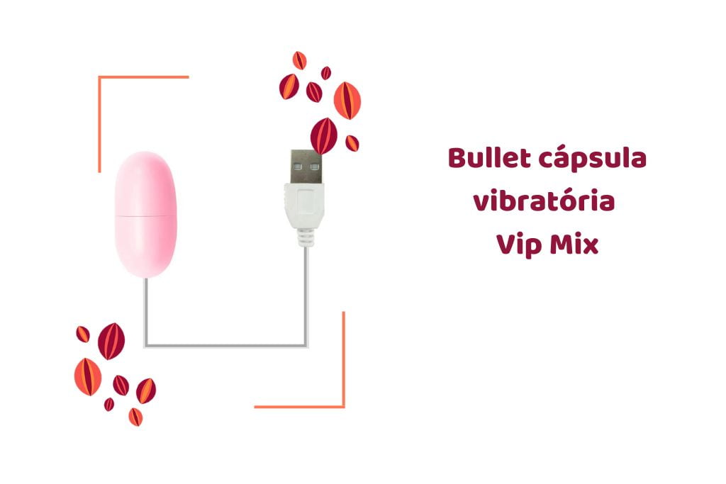 bullet cápsula vibratória vip mix