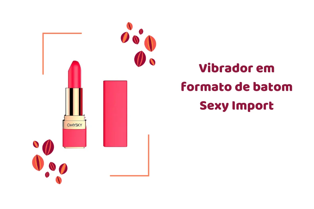 vibrador em formato de batom sexy import