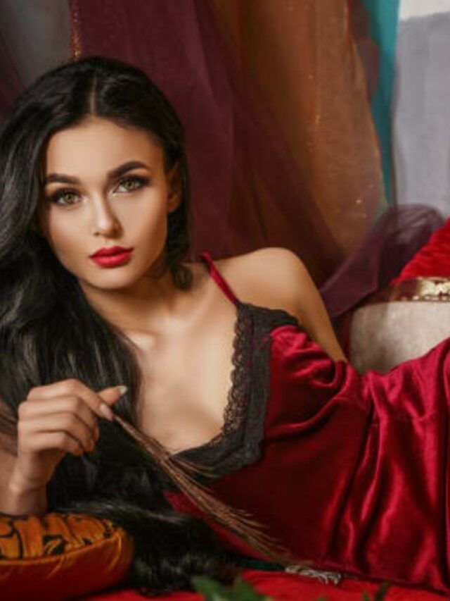 camisola sexy vermelha e preta