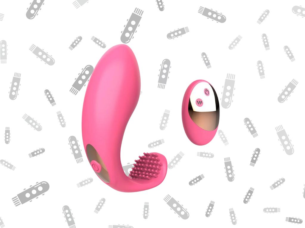 vibrador de casal na cor rosa