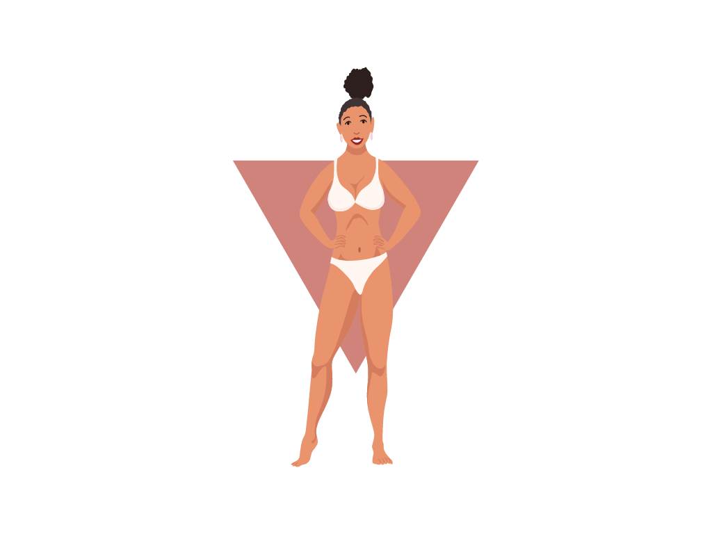 corpo triângulo invertido