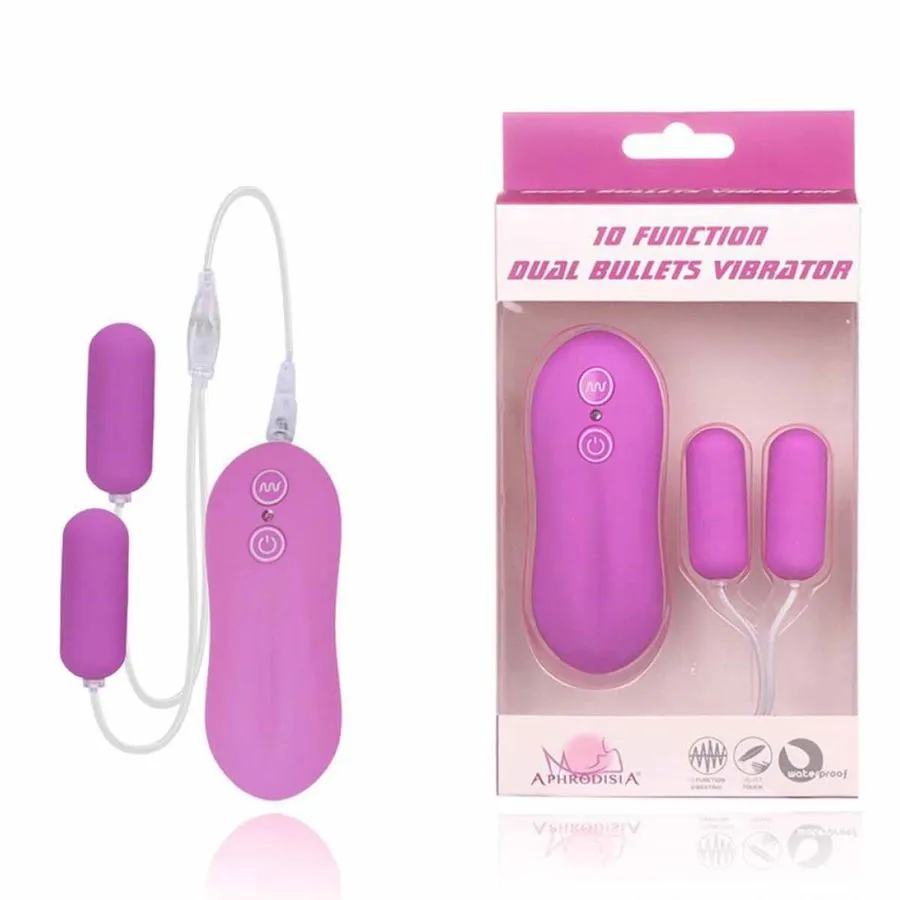 Mini Vibrador À Prova D'água com Dupla Cápsula