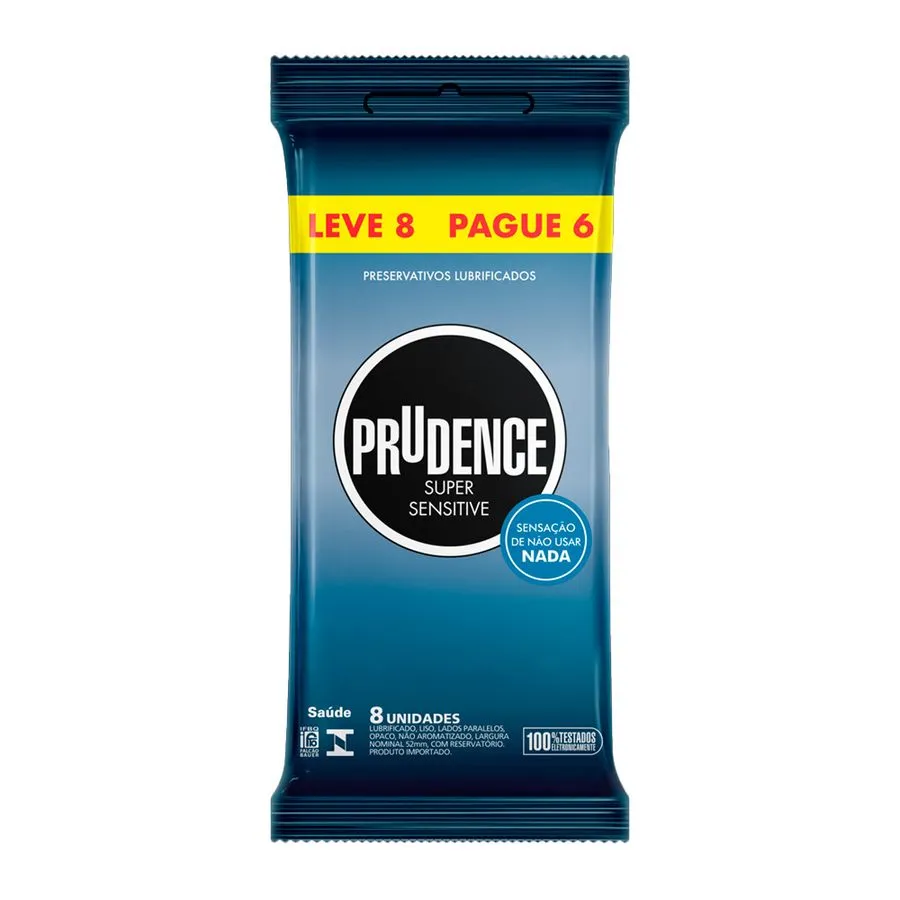 Preservativo Lubrificado Super Sensitive