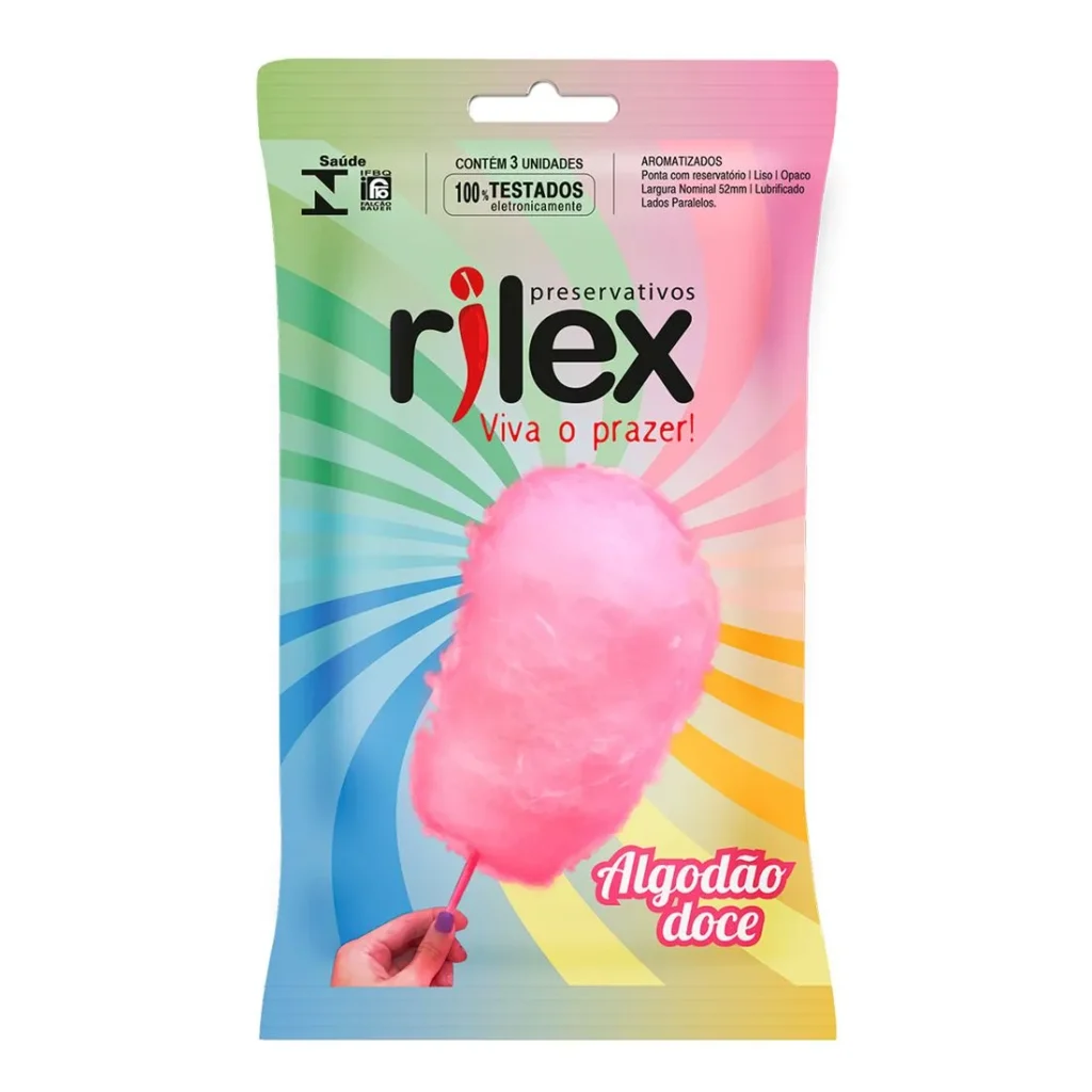 preservativo rilex de algodão doce