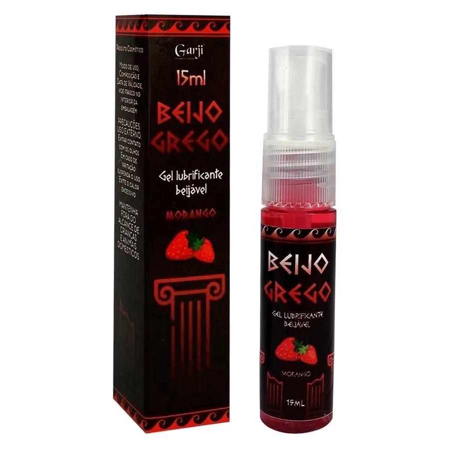 Beijo Grego Óleo Aromatizante Beijável Sabor Morango