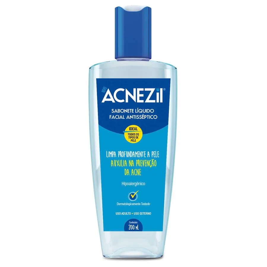 Acnezil Sabonete Líquido Facial Antisséptico