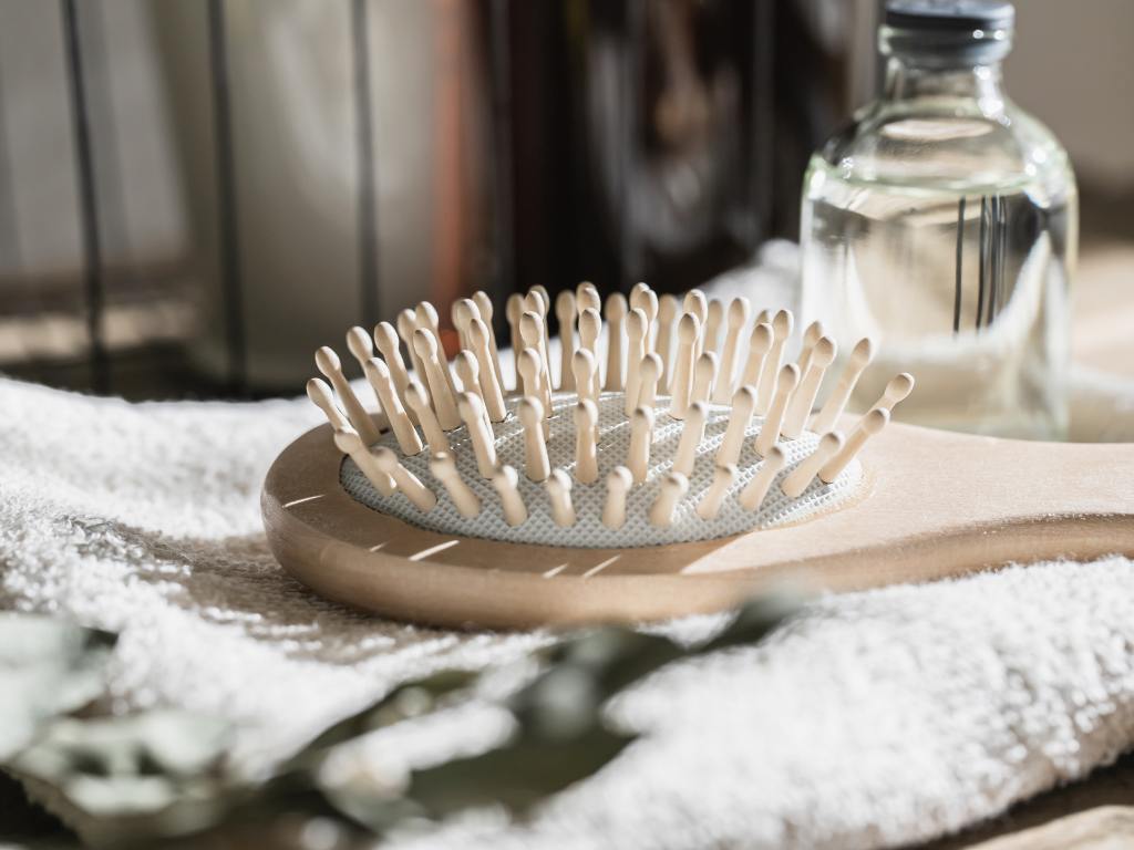 Escova de cabelo limpa