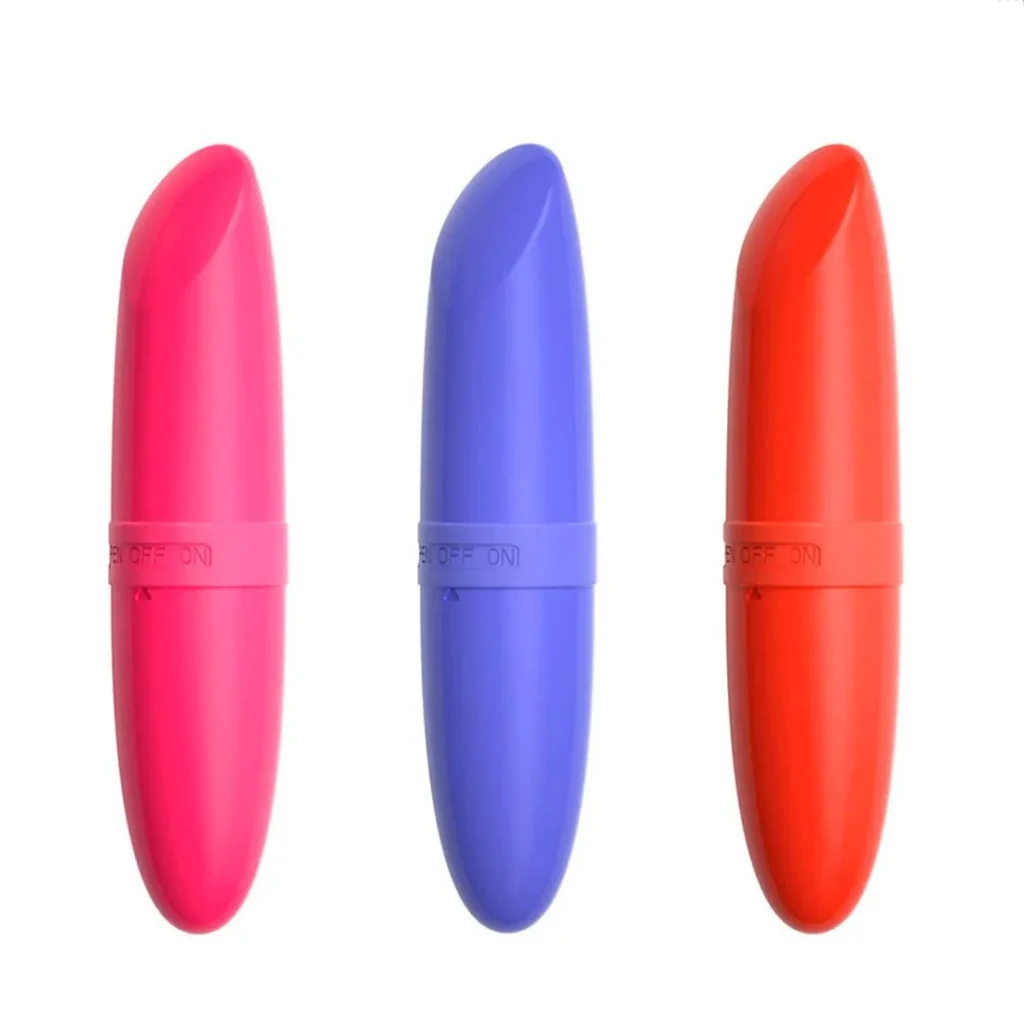 Mini Vibrador em ABS Formato de Batom Miss Collection