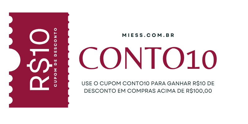 use o cupom conto10 para ganhar R$10 de desconto em compras acima de R$100,00