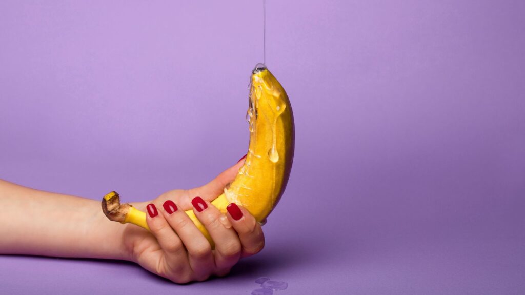 lubrificante na banana