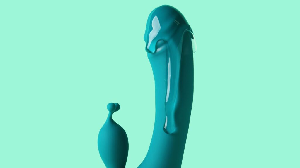 vibrador verde de coelho